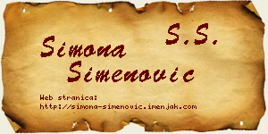 Simona Simenović vizit kartica